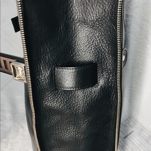 EXPANDABLE PS11 pebbled leather shoulder tote 15”W 14.5”H 5.25”D 8”Handle drop - Picture 7 of 8